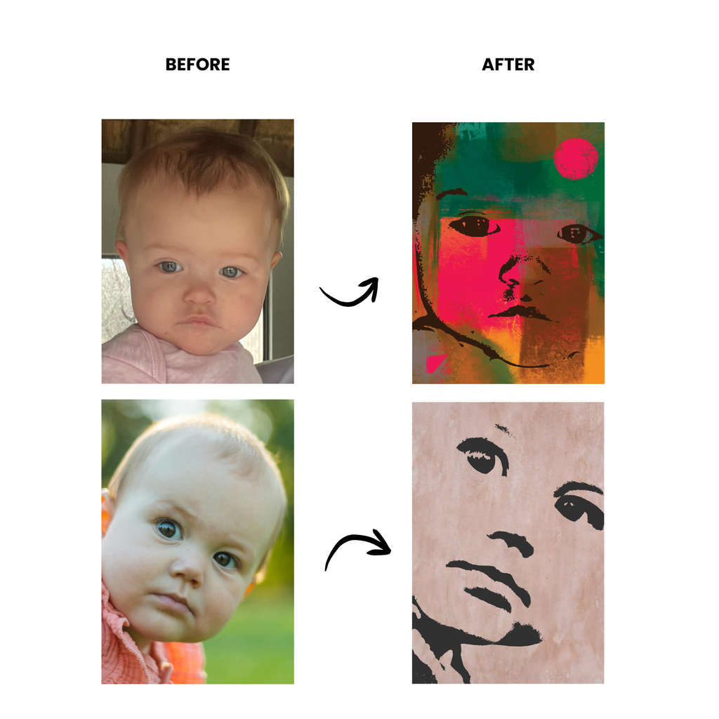 Custom Child Face Art – Printable Wall Decor